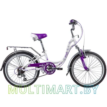 Детский велосипед Novatrack Butterfly 20SH6V.BUTTERFLY.VL9 (белый/фиолетовый, 2019)